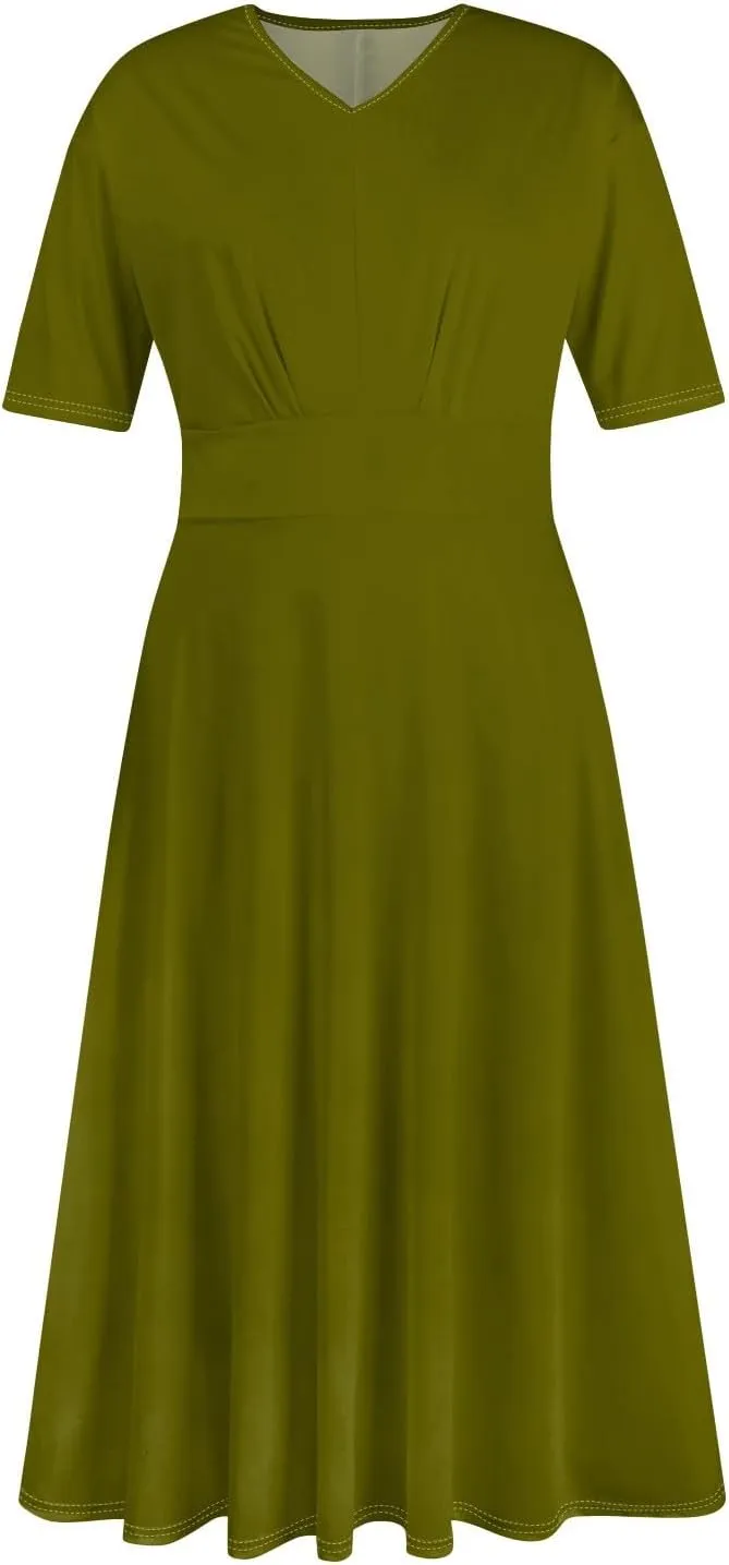 Summer Dresses Women Short Sleeve Maxi Dress for Women Summer Womens Dresses Casual Cute