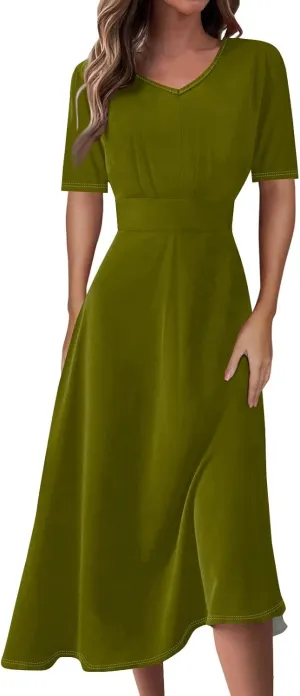 Summer Dresses Women Short Sleeve Maxi Dress for Women Summer Womens Dresses Casual Cute
