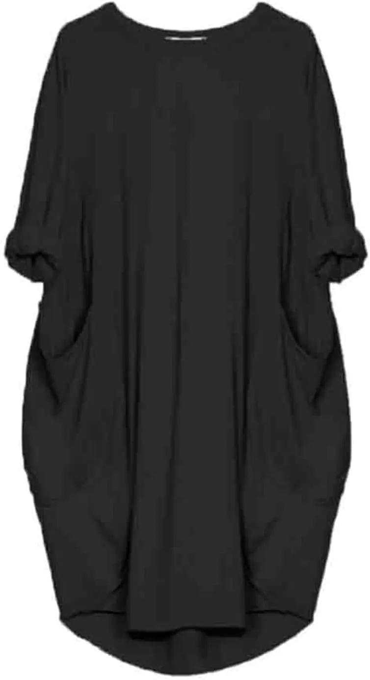 Sundresses for Women Summer Oversized Midi Dress Short Sleeve Baggy Casual Beach Dresses Loose Beach Vacation Dress