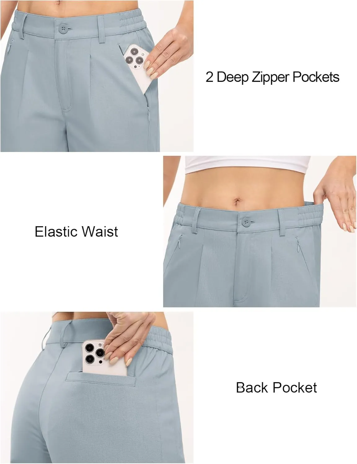 TBMPOY Women's Linen Palazzo Pants High Waisted Work Business Casual Dress Pants Wide Leg Lounge Trousers with Pockets