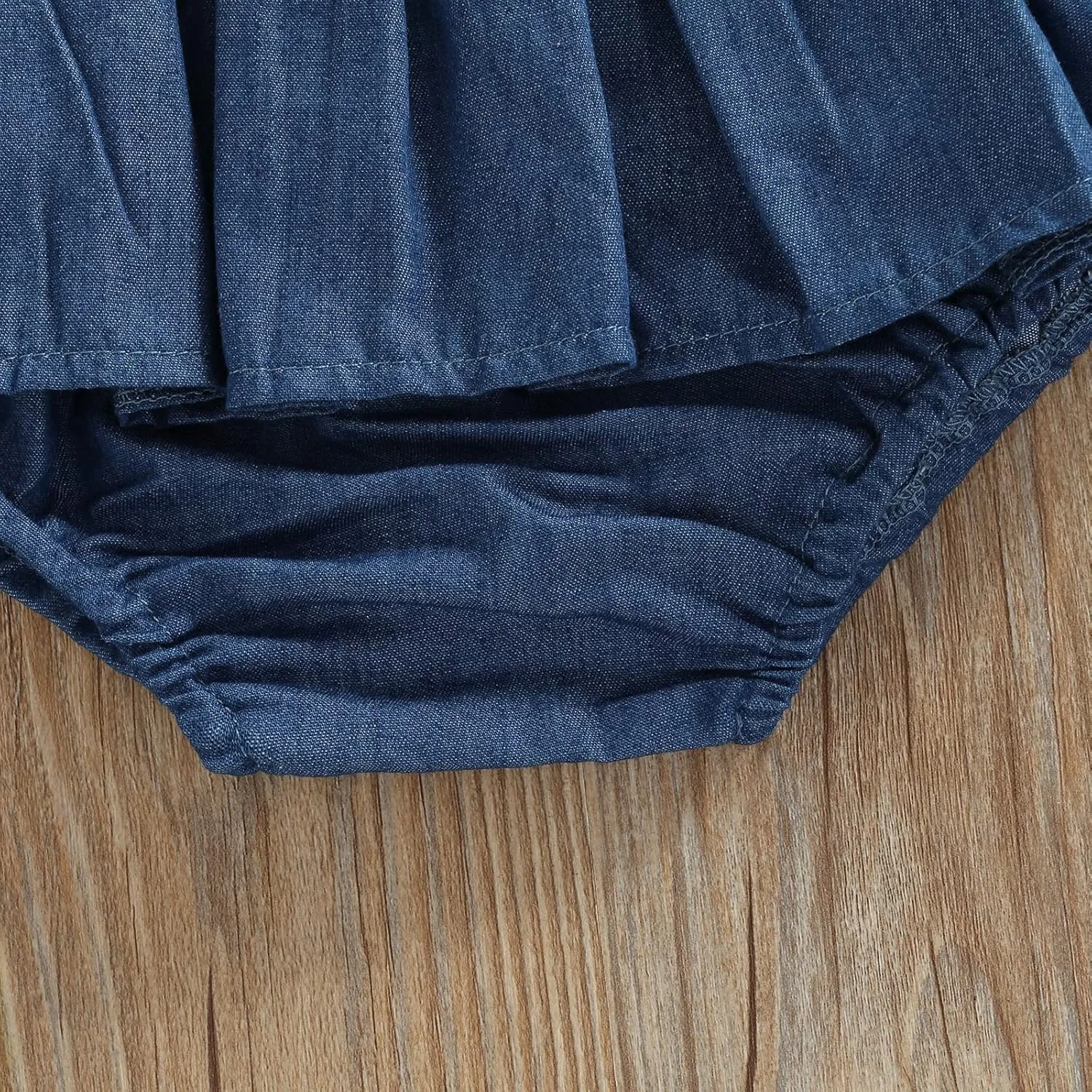 Toddler Baby Girl Denim Skirt Skorts Elastic High Waist Ruffled Pleated Shorts Cute Summer Bottoms Short Skirts