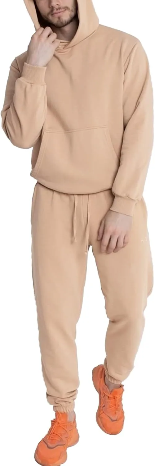 Tuveke Sweat Suits For Men Set 2 Pcs Hoodie Jogger Sweatsuits Size S To 3XL