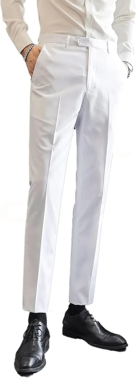 UNINUKOO Mens Suits 2 Piece Double Breasted Tuxedo Suit Slim Fit Wedding Party Dress Formal Suits for Men
