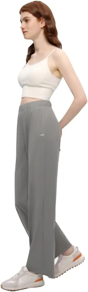 Women Casual Wide Leg Pants High Waisted Loose Yoga Sweatpants Comfy Lounge Athletic Workout Pants SLP5M222T