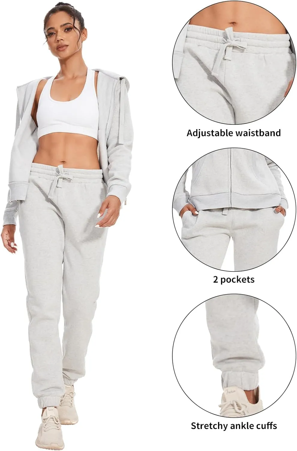 Womens 2 Piece Set Casual Tracksuits Athletic Jogging Sweat Suits Outfits for Women
