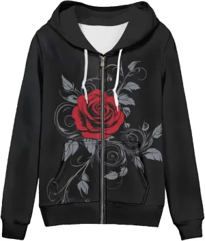 Women's Fall Full Zip Up Hoodie Long Sleeve Oversized Hooded Sweatshirts Pockets Jacket Coat