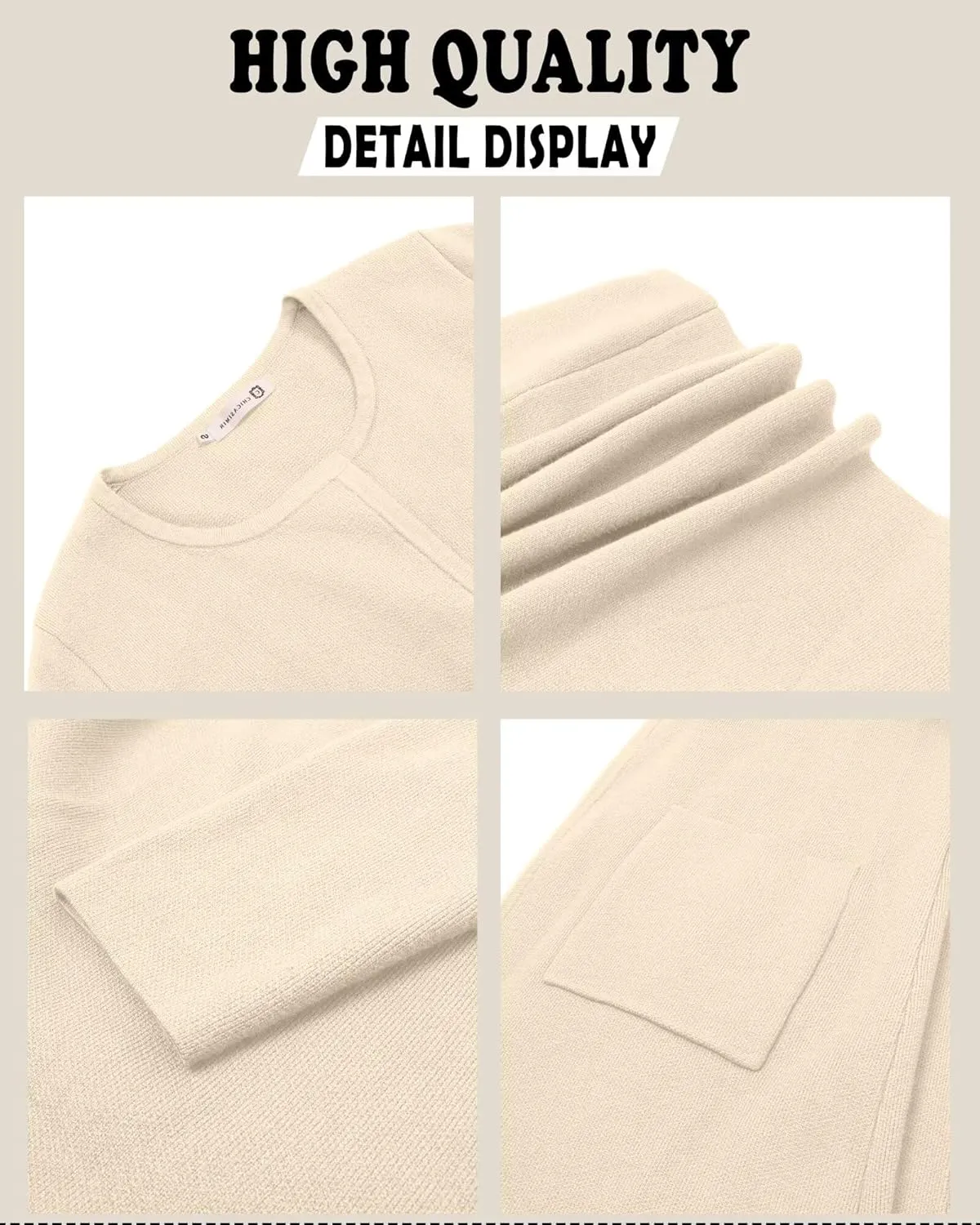 Women's Open Front Cardigan Sweater Long Sleeve Casual Knit Lapel Coatigan Coat