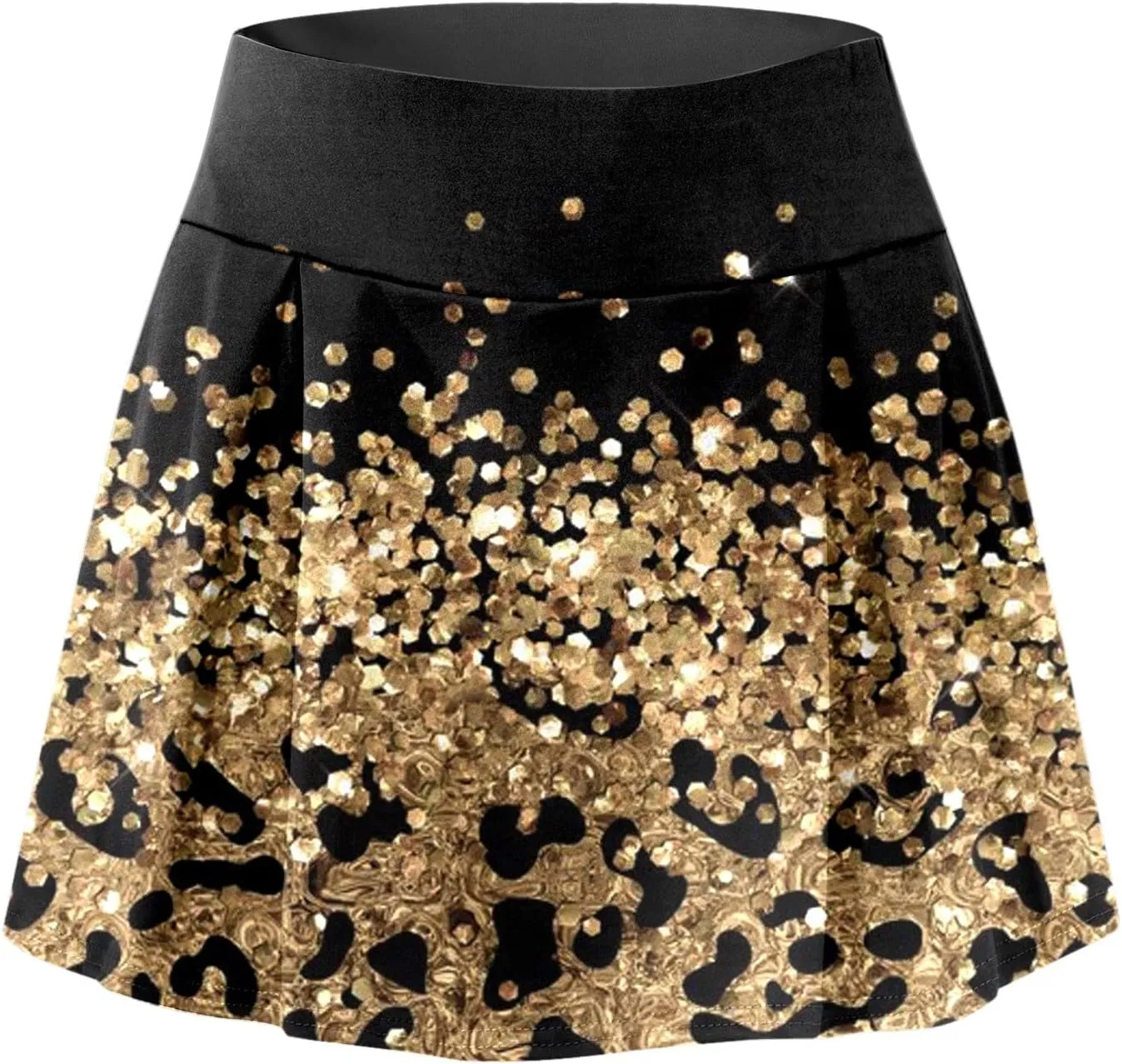 Women's Pleated Tennis Skirts Tie Dye High Waisted Golf Athletic Skorts with Shorts Running Workout Sports Skirt
