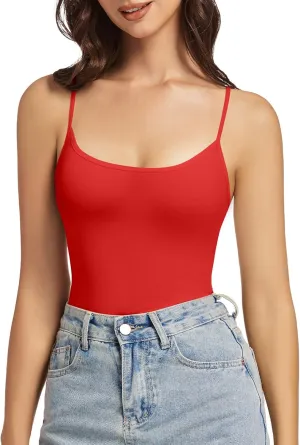 Women's Square Neck Tank Top Spaghetti Strap Shirt Summer Going Out Basic Camisole