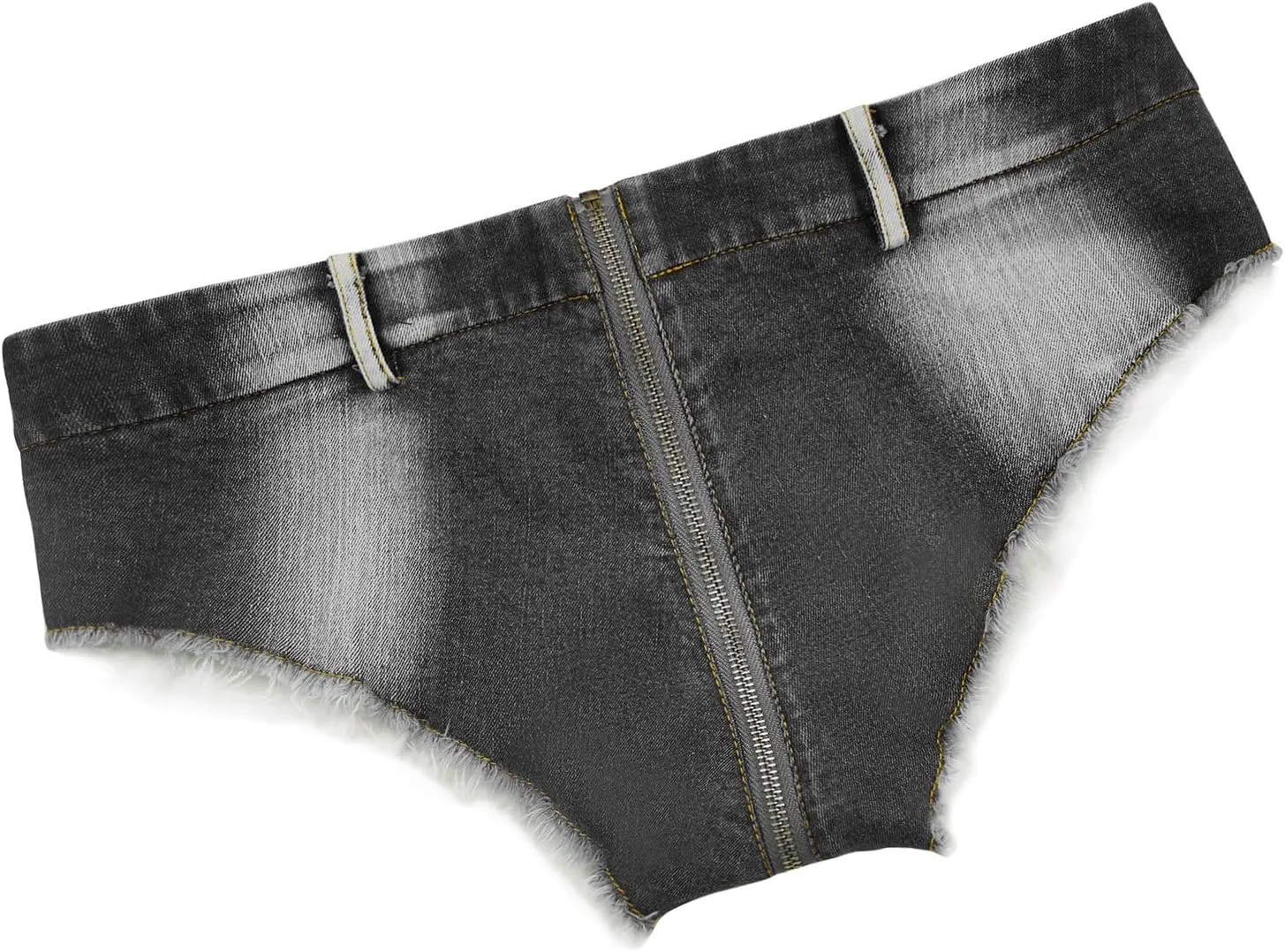 Women's Stretch Mini Denim Shorts Low Waist High Cut Hot Pants Jeans for Nightclubs Bars and Beaches