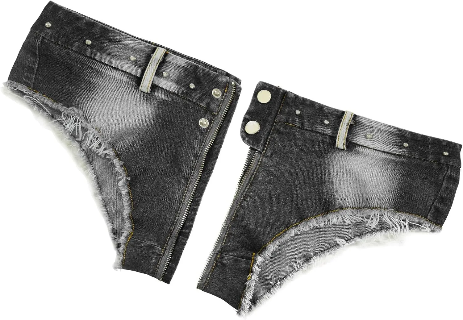 Women's Stretch Mini Denim Shorts Low Waist High Cut Hot Pants Jeans for Nightclubs Bars and Beaches