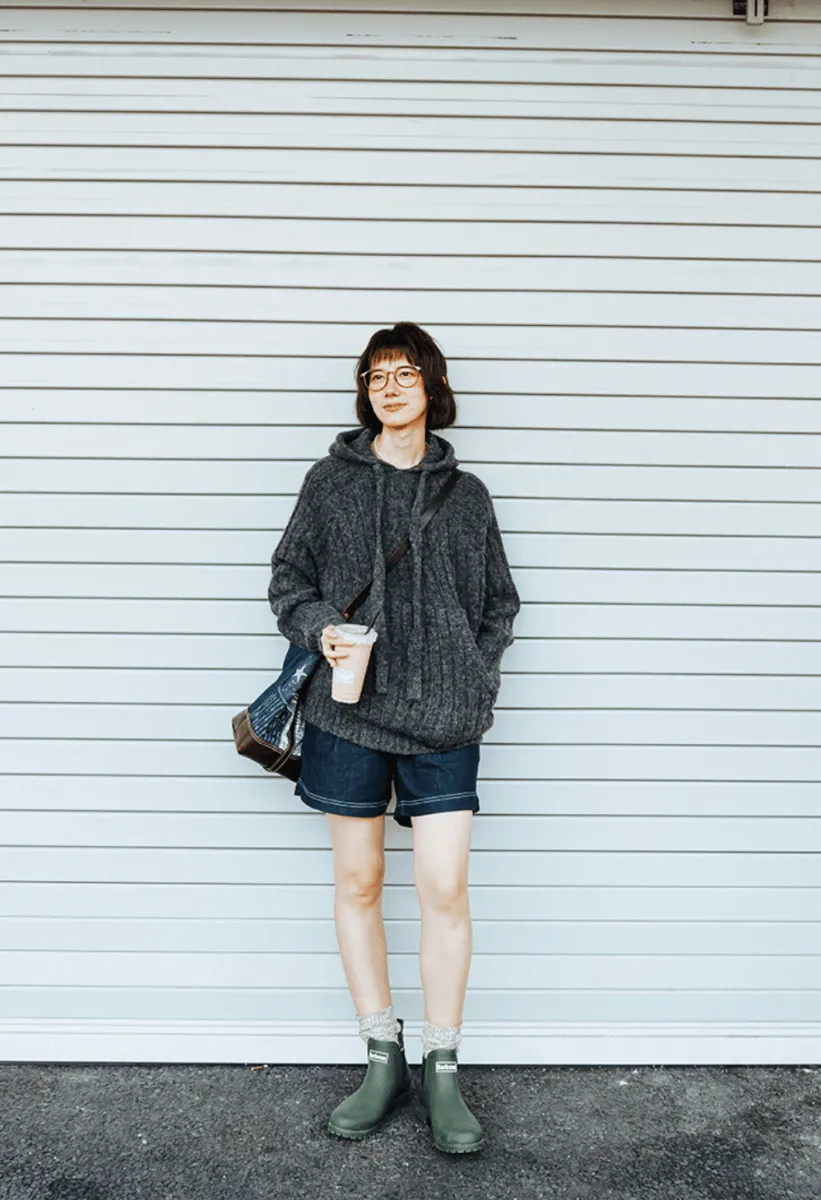 wool sweater hoodie   N4777