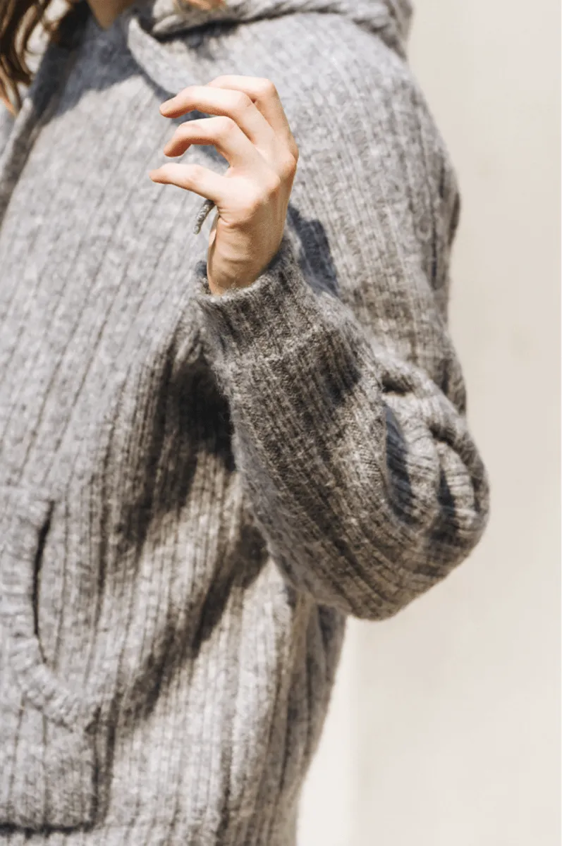 wool sweater hoodie   N4777