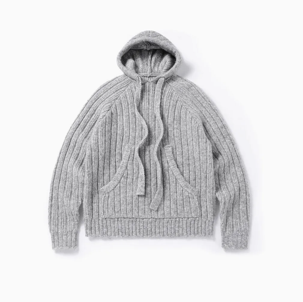 wool sweater hoodie   N4777