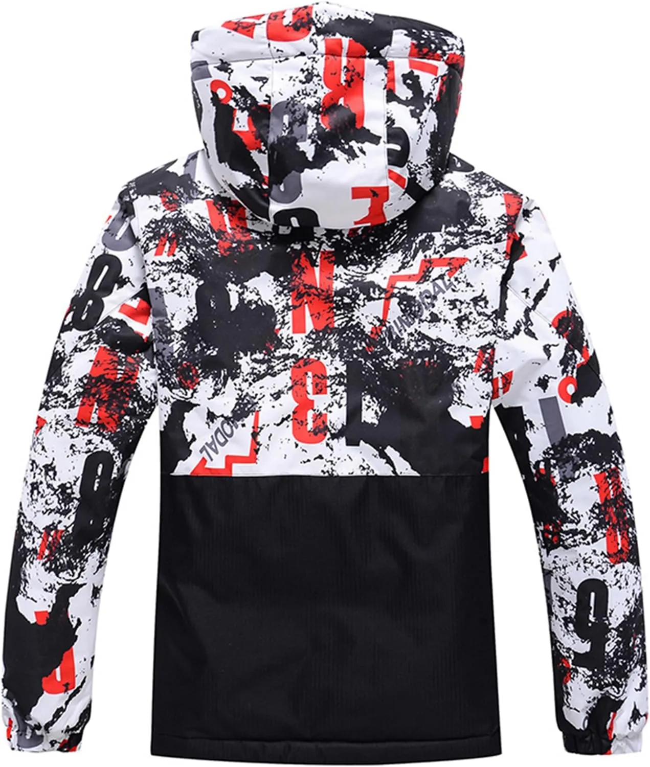 WOWULOVELY Men's Winter Snowsuit Waterproof Windproof Mountain Jacket and Pant Sets Insulated Snowboarding Skisuit