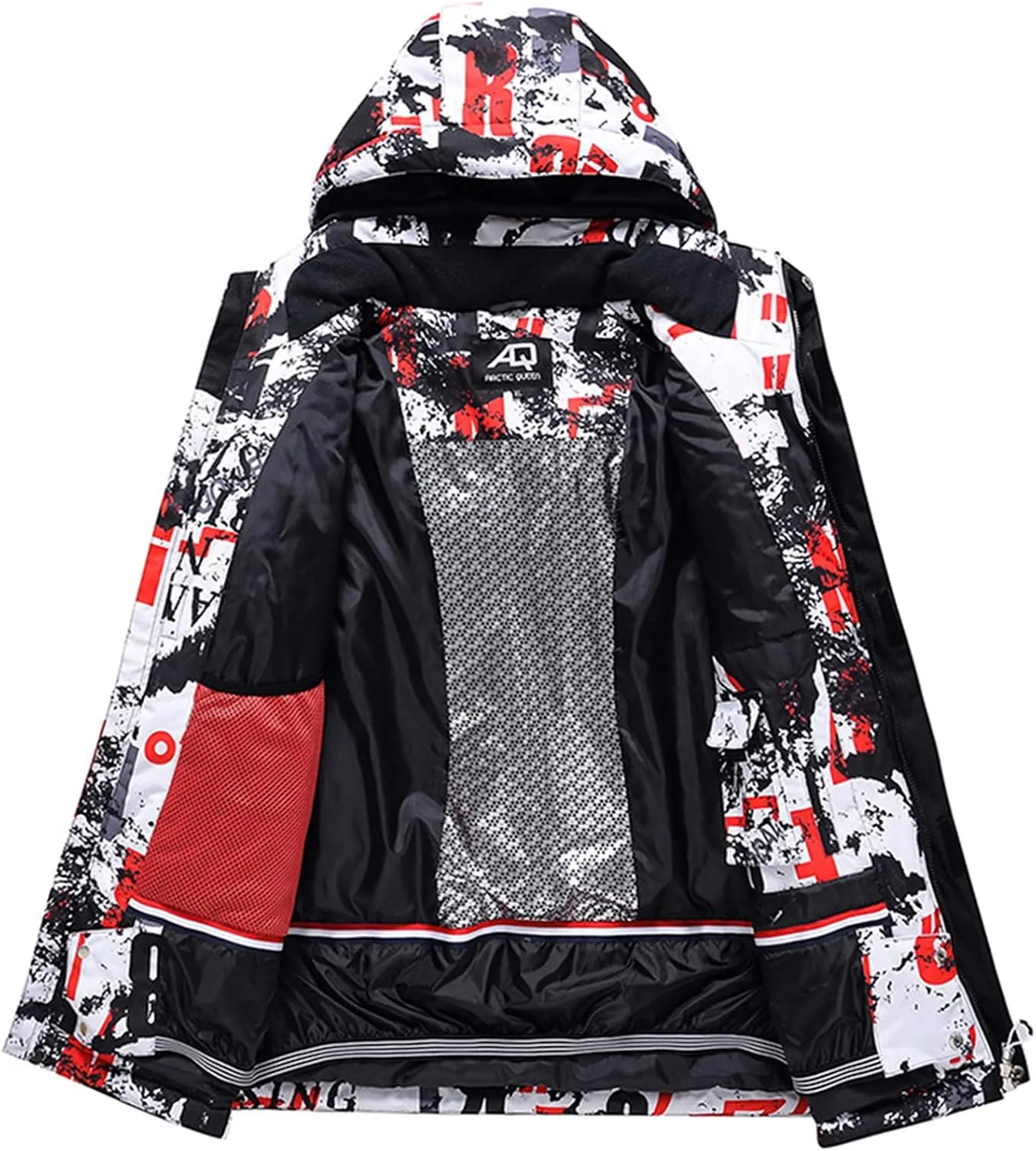 WOWULOVELY Men's Winter Snowsuit Waterproof Windproof Mountain Jacket and Pant Sets Insulated Snowboarding Skisuit