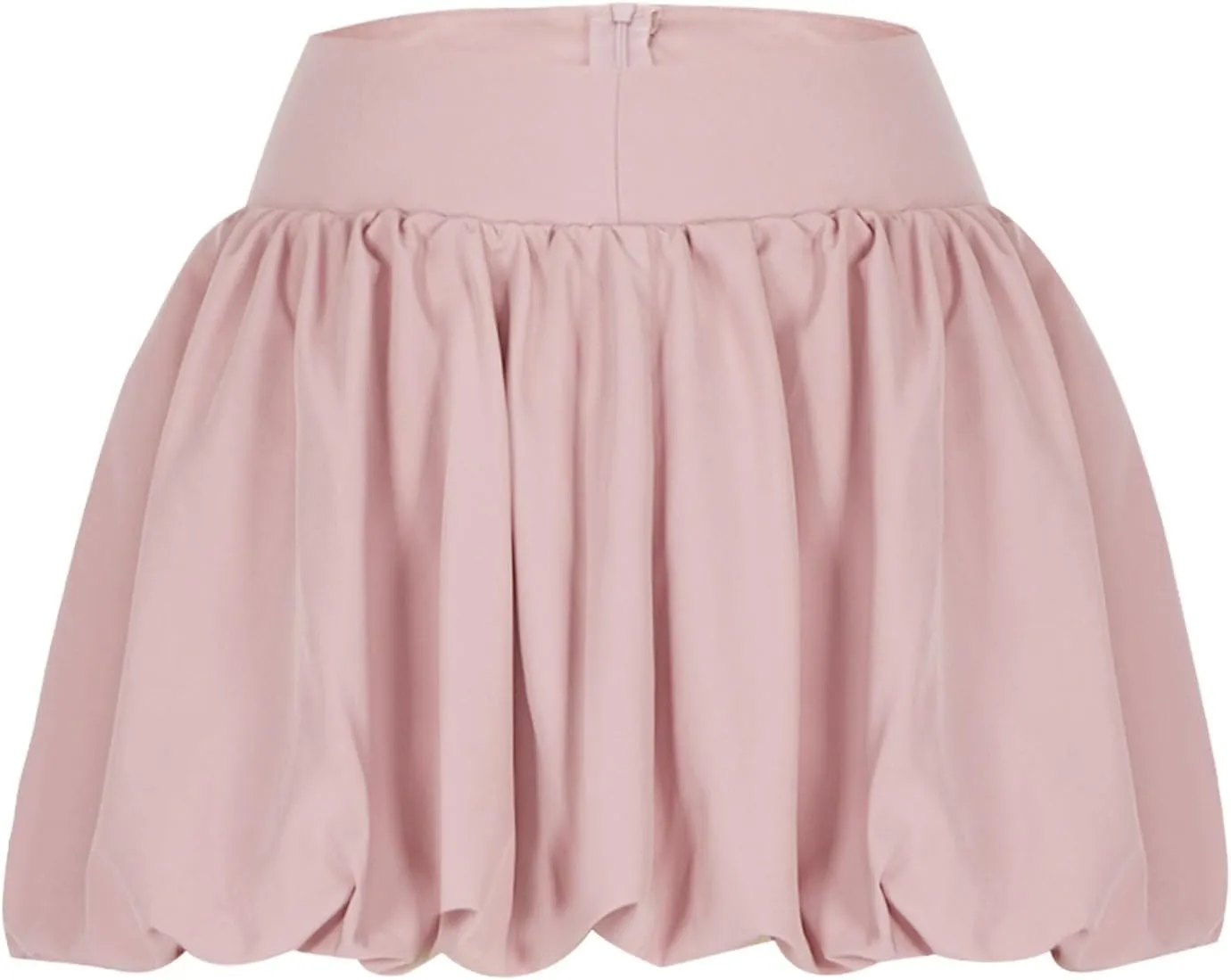 XUNRYAN Women Y2K Bubble Skirt High Waisted Ruffle Hem A-Line Pleated Mini Short Skirt Puffy Short Skirts Fashion Streetwear