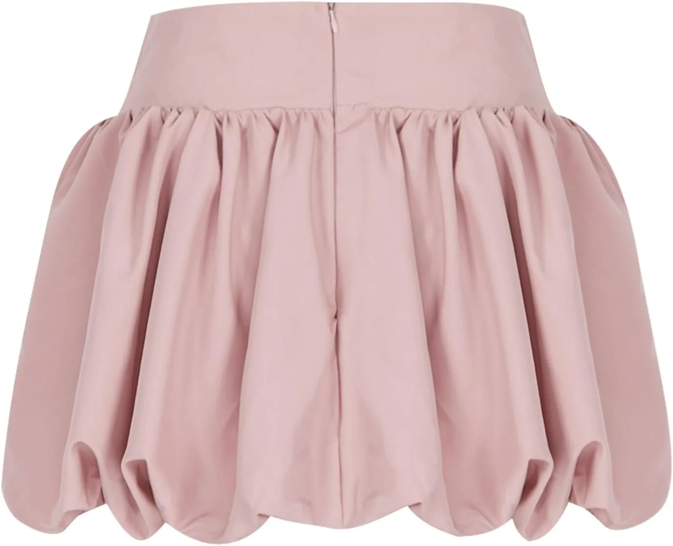 XUNRYAN Women Y2K Bubble Skirt High Waisted Ruffle Hem A-Line Pleated Mini Short Skirt Puffy Short Skirts Fashion Streetwear