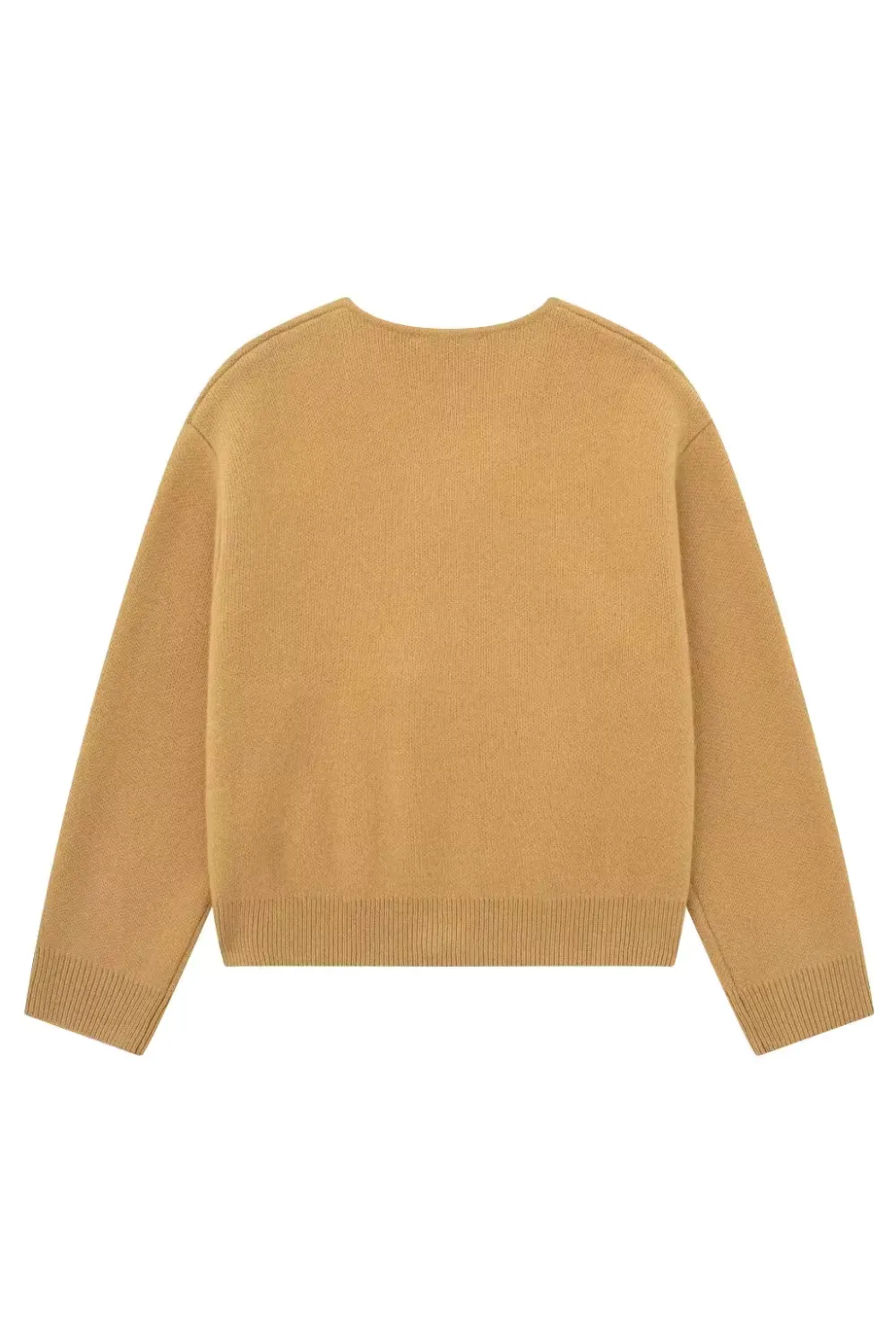 'Ynez' V-Neck Full Zipper Knitted Bomber Jacket