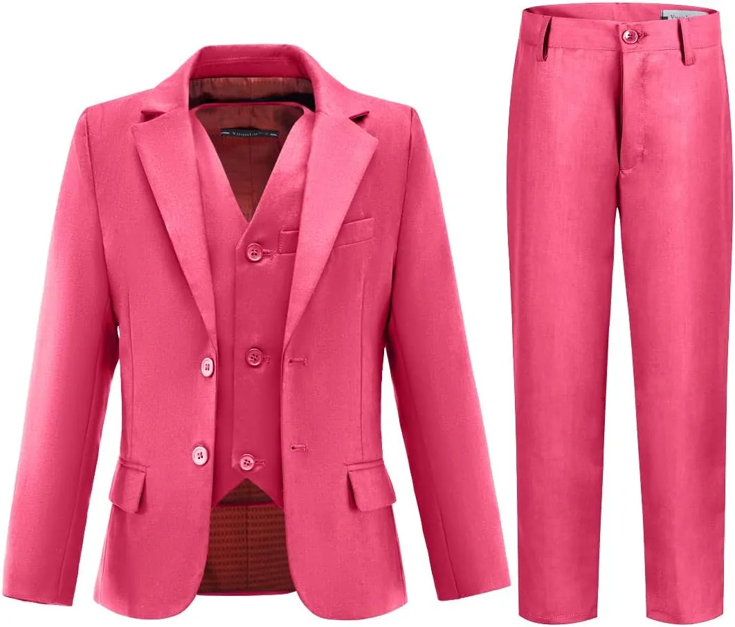 YuanLu Suits for Boys Ring Bearer Outfit Formal Vest and Pants Suit for Boy Wedding Suits Set
