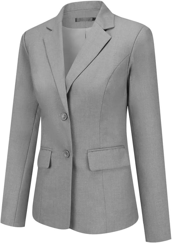 YUNCLOS Women's 2 Pieces Office Suit Set Long Sleeve Blazer Jacket and Suit Pants