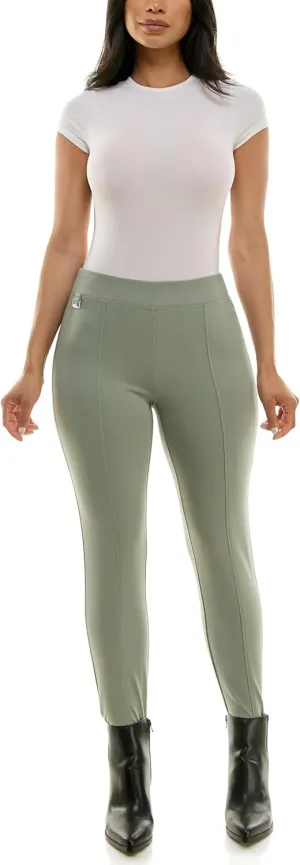 Zac & Rachel Women's Pull on Ankle Pant with Metal Tab