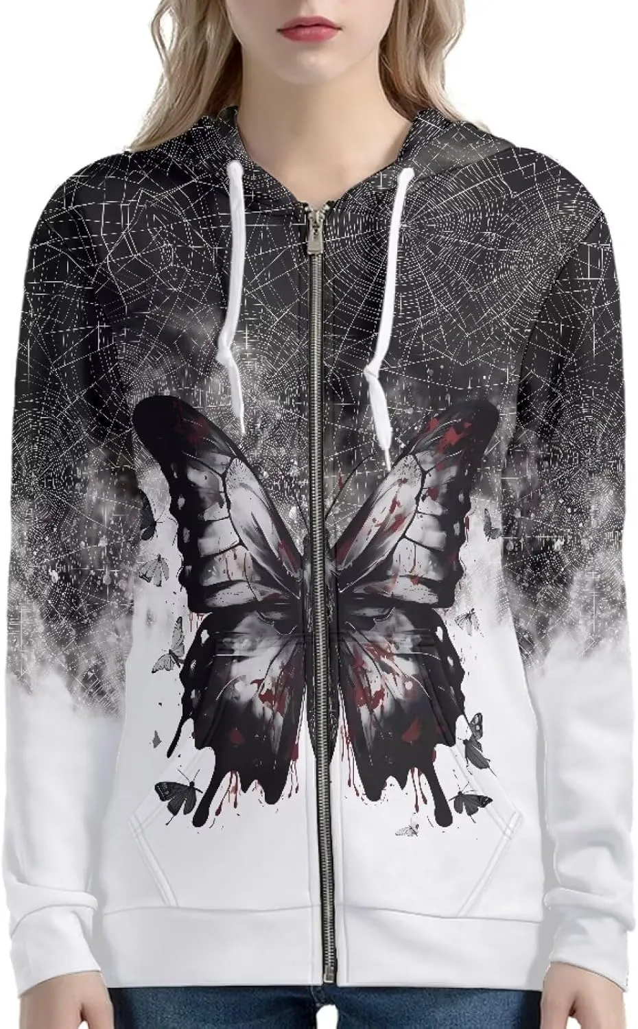 Zipper Hoodies for Women Trendy Lightweight Hoodie Women Hooded Sweatshirt Jacket